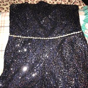 Sparkly formal romper.